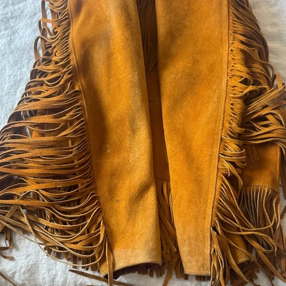 Vintage Suede Fringe Jacket - festival - Picture 5 of 13